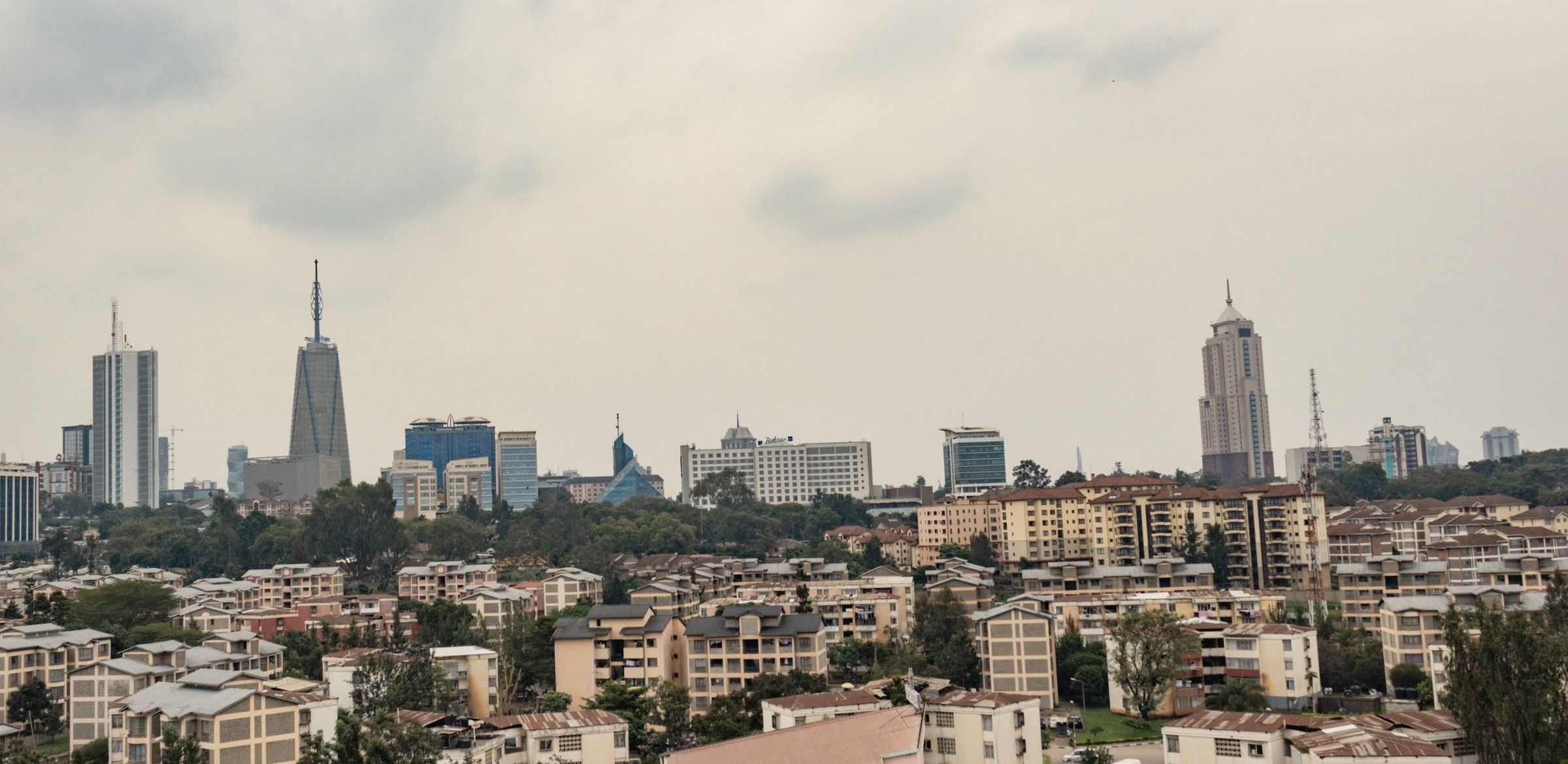 The Nairobi skyline
